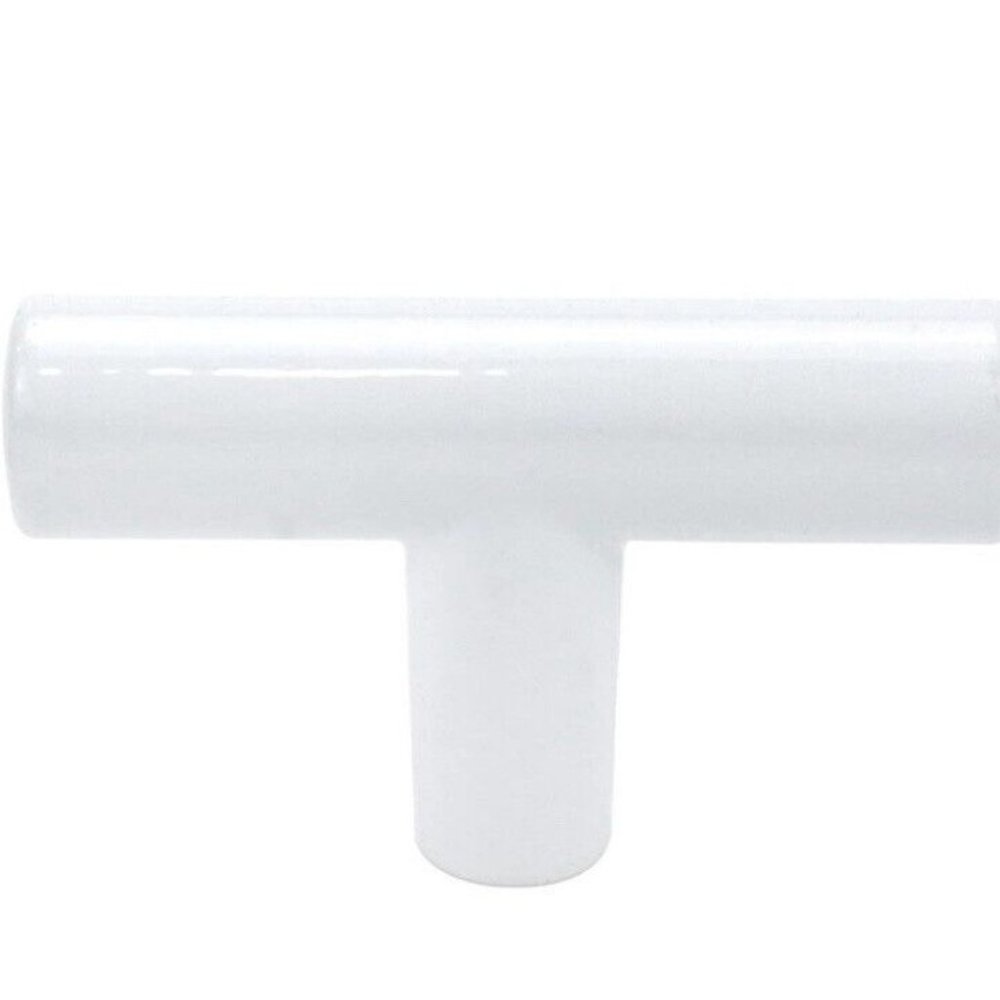 Simple‎ Kitchen Cabinet Pulls White Cupboard Round T Bar Handle Drawer 2" New